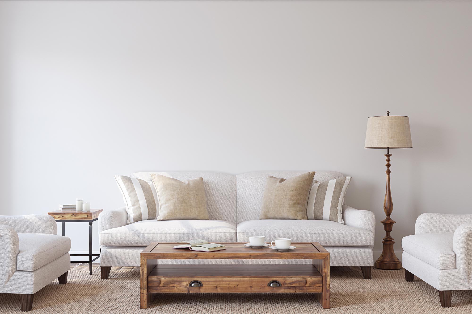 A bright, welcoming living room